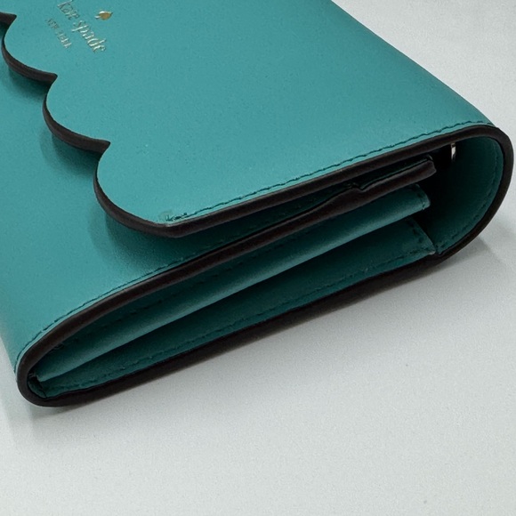 Kate Spade Gemma wallet on a chain crossbody bag in a teal - Picture 5 of 9